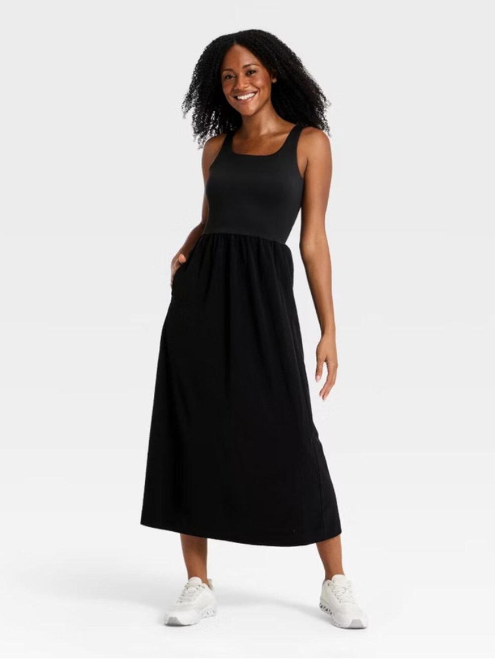 Women's Woven Travel Dress - All In Motion Black L